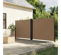 Ziaphsol Store latéral extensible taupe, 160 x 600 cm, imperméable et résistant aux UV, brise-vue pour balcon, terrasse, jardin, protection contre le vent, l'extérieur