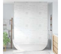 Ziaphsol Store Roulant de Douche 140x240 cm en EVA Protection éclaboussures pour Salle de Bain séparateur Cabine avec Cordon Ajustable Accessoire Textile Facile à Monter