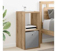Ziaphsol Stylish Chêne Artisanal Bedside Table with Durable Wood d’ingénierie, 35 x 32 x 68.5 cm, Versatile for Bedroom, Living Room Or Office, with Ample Storage, Minimal Design, and Easy Assembly