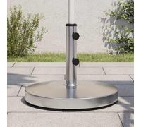 Ziaphsol Support de Parasol Robuste pour mâts Ø32 38 48 mm Base en Acier Inoxydable 25 kg Stable pour terrasse Jardin Balcon Plage extérieur avec adaptateurs