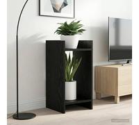 Ziaphsol Support pour plantes en chêne noir 30 x 30 x 60 cm, 2 étagères jusqu'à 20 kg par niveau, structure ouverte pour salon, jardin d'hiver et coin