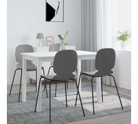 Ziaphsol Table à manger blanche 114 x 71 x 75 cm, structure en bois massif d'hévéa, panneau MDF, table de salle à manger robuste pour cuisine, facile d'entretien, moderne et élégante pour les familles