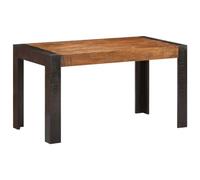 Ziaphsol Table à Manger en Bois de manguier Massif 140x70x76 cm, Robuste, pour Cuisine, Salle à Manger, Salon, séjour, Meuble Durable, idéale pour Famille, Convive, Espace Appartement ou Studio
