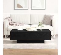 Ziaphsol Table Basse Chêne Noir 100 x 49,5 x 31 cm en Bois d'ingénierie pour Salon Moderne, Meuble Pratique, Surface multifonctionnelle, Design épuré, idéale pour Espace intérieur, Style Contemporain