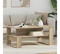 Ziaphsol Table Basse Chêne Sonoma 90x50x40 cm Bois d'ingénierie, Meuble Moderne avec étagère, idéale pour Salon intérieur, Design épuré, Pratique et Durable pour Espace de Vie élégant