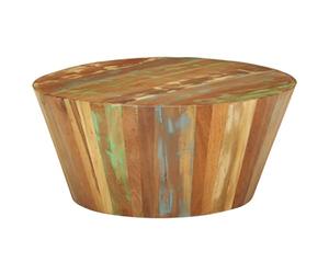 Ziaphsol Table Basse en Bois Massif de récupération Ø65x31 cm, Meuble pour Salon, décoration intérieure, Espace détente, Design Unique, idéal pour Salon, terrasse, Patio