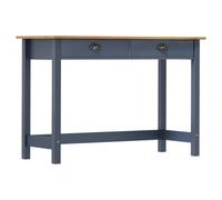 Ziaphsol Table Console Hill Range en Bois de pin Massif Gris avec 2 tiroirs Dimensions 110x45x74 cm idéale pour Salon entrée ou Bureau Espace Compact et Rangement Pratique