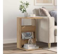 Ziaphsol Table d'appoint en chêne Artisan 40 x 35 x 60,5 cm Meuble en bois pour salon, chambre à coucher, durable, légère, facile à assembler, idéale pour les petits espaces, compagnon élégant
