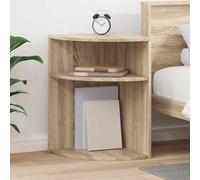 Ziaphsol Table d'appoint en chêne Sonoma - 39,7 x 39,7 x 60 cm - Table de salon moderne avec espace de rangement pour chambre à coucher, salon, meubles fonctionnels, structure en bois durable