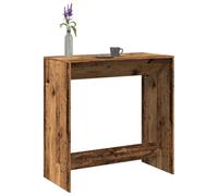 Ziaphsol Table de Bar en Bois d'ingénierie Vieux Bois 102x50x103,5 cm Meuble Polyvalent pour Cuisine Salon Salle à Manger séjour Famille Convive