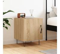 Ziaphsol Table de chevet en chêne Sonoma, 40 x 40 x 50 cm, élégante table d'appoint en bois pour chambre à coucher, salon, table de chevet stable avec beaucoup d'espace de rangement, idéale comme