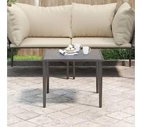 Ziaphsol Table de Jardin Grise en Acier DPC 48 x 48 x 37 cm, Module modulable pour canapé Fauteuil Pouf Angle, terrasse Balcon Patio véranda, Salon détente extérieur, Charge 110 kg