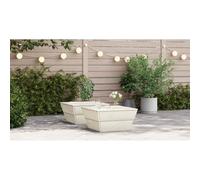 Ziaphsol Tables de Jardin modulables 2 pcs 60 x 60 x 30 cm en Bois d'épicéa imprégné, Salon extérieur, terrasse, Balcon, Patio, véranda, Lounge, détente, aménagement