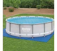 Ziaphsol Tapis de Sol pour Piscine Flowclear 488x488 cm en PE Bleu Protection Fond Bassin extérieur sécurité étanchéité pour piscines Hors Sol Fast Set Steel Pro Max Power Steel Hydrium Splasher