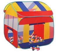 Ziaphsol Tente de jeu avec 550 balles, en polyester et acier, 123 x 120 x 126 cm, avec sac à main, maison à balles transparente pour intérieur et extérieur, jardin, fête, anniversaire, imagination et