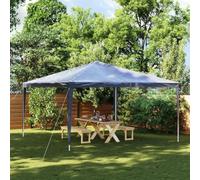 Ziaphsol Tente de réception 4x4 m Bleu résistante aux UV et à l'eau, Structure en Fer Stable, idéale pour fêtes en extérieur, abri Jardin, pergola, terrasse, Patio, Facile à Monter
