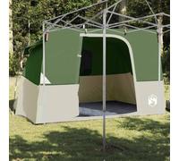Ziaphsol Tente familiale dôme en Taffetas Vert 280 x 220 x 176 cm avec abside, Ventilation, Porte et fenêtre pour Camping randonnée Bivouac, Refuge léger et Portable pour Outdoor