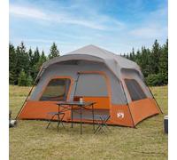 Ziaphsol Tente Igloo familiale dôme Tunnel Portable 340 x 280 x 190 cm légère avec abside et auvent détachable pour Camping randonnée Trekking en Plein air
