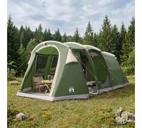Ziaphsol Tente Tunnel familiale en Polyester 185T Bleu x x avec arceaux Robustes, Ventilation moustiquaire, abside, kit Complet pour Camping randonnée et Bivouac