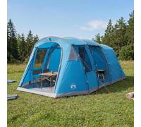 Ziaphsol Tente Tunnel familiale en Polyester 185T Bleu x x avec arceaux Robustes, Ventilation moustiquaire, abside, kit Complet pour Camping randonnée et Bivouac