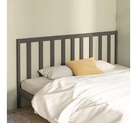 Ziaphsol Tête de lit Gris en Bois Massif de pin 206 x 4 x 100 cm Panneau Dossier pour sommier Cadre Chambre Couchage Decor Protection Mural Support Fixation Adulte Hotel Studio dortoir