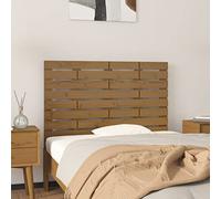 Ziaphsol Tête de lit Murale Marron Miel en Bois Massif de pin 96 x 3 x 63 cm, Panneau Dossier pour Chambre Couchage, Support Lecture, Fixation Murale pour sommier Cadre lit, décor Rustique