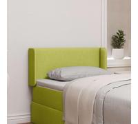 Ziaphsol Tête de lit Oreille Gris 80 x 16 x 4 cm Tissu Cadre en bois Panneau rembourré pour chambre à coucher et chambre d'amis, Tête de lit durable avec tissu doux, entretien facile, prête à l'emploi