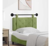 Ziaphsol Tête de lit suspendue en velours vert clair avec cadre en bois pour chambre à coucher, montage mural, panneau rembourré avec motif boutonné et rembourrage doux pour plus de confort et de