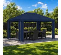 Ziaphsol Tonnelle de jardin 4 x 3 m en polyester et acier 190 g/m² avec toit imperméable, 400 x 300 x 276,5 cm, pour terrasse, événements en plein air, jardin et barbecues, stable et résistante aux