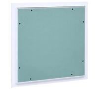 Ziaphsol Trappe de révision avec cadre en aluminium et insert GK 300 x 300 mm pour mur, plafond, grenier, cave, garage, entretien, inspection, accès, construction sèche, maçonnerie, étanchéité