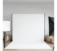 Ziaphsol Trépied de fond noir 254 x 243 cm en acier réglable pour studio photo, système de fond avec barre télescopique, sac de transport, charge maximale de 8 kg