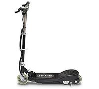 Ziaphsol Trottinette électrique pour enfants à partir de 6 ans, moteur 120 W, noir, pliable en aluminium et boîtier en acier, 12 km/h, capacité de charge de 50 kg, batterie de 30 minutes pour les