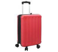 Ziaphsol Valise de voyage en ABS avec serrure rouge, 43 x 27 x 66 cm, coque rigide, 1 valise pour bagage de cabine, bagage à main, bagage de voyage, vacances, avion, train, hôtel, w nd, organisez