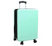 Ziaphsol Valise de voyage en ABS vert menthe avec serrure, 43 x 27 x 66 cm, valise rigide à roulettes avec serrure à combinaison pour bagages de cabine, organiseur de vacances et w nd