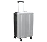 Ziaphsol Valise de voyage rigide avec serrure argentée en plastique ABS 43 x 27 x 66 cm, valise à roulettes avec serrure à combinaison, pour bagage de cabine, bagage de voyage, vacances, avion, train