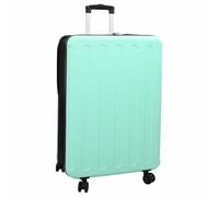 Ziaphsol Valise rigide en ABS vert menthe avec serrure, 50 x 30 x 76 cm, 1 valise à roulettes pour bagage de cabine, vacances, avion, train, hôtel, organisateur de w nd