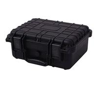 Ziaphsol Valise universelle noire en polypropylène et ABS, 35 x 29,5 x 15 cm, rigide avec valve de pression, joint torique, insert en mousse pour appareil photo, objectif, accessoires et protection en