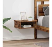 Ziaphsol Vintage Wooden Bedside Table Set of Two with Storage compartments for Bedroom Or Living Room Decor Ideal for Modern Or Industrial Interior Styles
