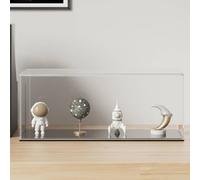 Ziaphsol Vitrine acrylique transparente 34 x 16 x 14 cm, vitrine de collection, anti-poussière, montée, boîte en plexiglas pour magasin, musée, exposition
