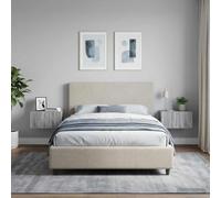 Ziaphsol Wall-Mounted Bedside Cabinet Set of 2 Sonoma Gray Modern Vintage Wood MDF Bedroom Storage Furniture with Drawers for Small Spaces and Interior Decor