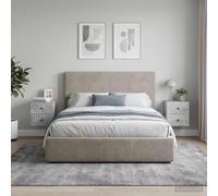 Ziaphsol Wall-Mounted Bedside Cabinets Set of 2 in Gray Concrete Finish with Wooden Engineering Construction for Small Spaces Modern Vintage Style Ideal for Bedrooms and Living Rooms
