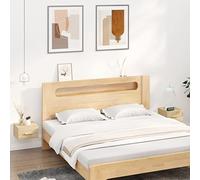 Ziaphsol Wall-Mounted Bedside Table Set of 2 Pieces in Sonoma Oak Finish 35x35x20 cm Space-Saving Furniture for Bedroom Living Room Modern Scandinavian Vintage Design