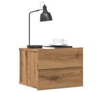 Ziaphsol Wall-Mounted Bedside Tables 2 pcs Oak Handcrafted 40x32x30 cm Modern Vintage Design for Bedroom Living Room Furniture with Ample Storage and Sturdy Surface