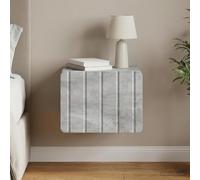 Ziaphsol Wall-Mounted Gray Concrete Nightstand 33 x 34.5 x 24 cm with Spacious Drawer Modern Vintage Design for Bedroom Living Room Small Space Storage Solution