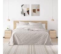 Ziaphsol Wooden Bedside Table 2 Pack 40x31x50 cm Solid Pine Nightstand with Storage for Bedroom Living Room Modern Scandinavian Rustic Furniture