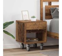 Ziaphsol Wooden Vintage Bedside Table Set of Two with Spacious Storage Rectangular Design for Bedroom Living Room Or Dormitory in AU