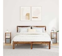 Ziaphsol Wooden Vintage Bedside Tables Set of 2 with Drawer and Shelf for Bedroom Lounge Modern Scandinavian Design Compact Nightstands for Adults and Kids
