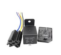 ZIATLPMW Lot de 5 Relais Automobiles JD2912-1H-12VDC 4 Broches 40 A avec poignée et Sangle(Single Relay)
