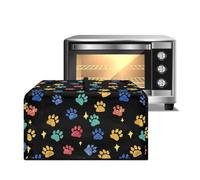 ZIATUBLES Housse de protection colorée en toile pour four à micro-ondes et friteuse à air comprimé - Motif patte de chien - Résistant à la chaleur - S