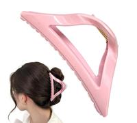 Zibeem Barrettes en Silicone - Accessoire Capillaire Élégant,Pince Griffe Triangle Silicone Sport Déplacements École Quotidien Mariage